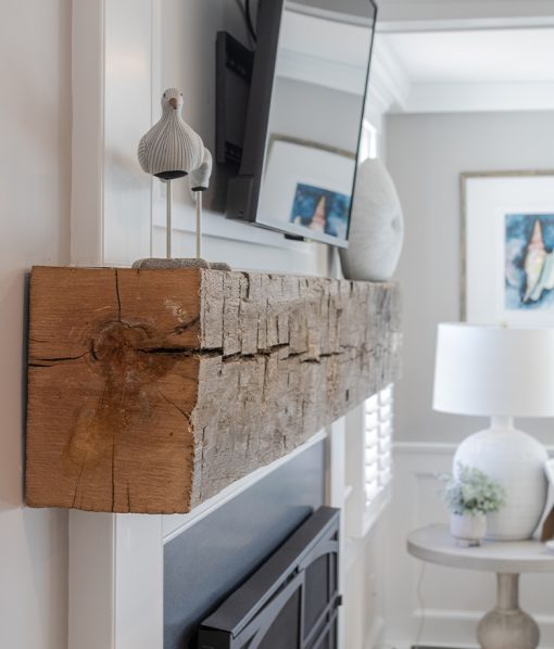 Alternative view of Wood Mantel | Reclaimed