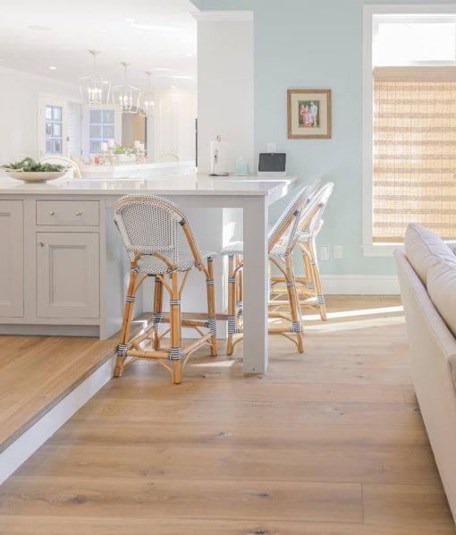 wide plank wood flooring Dining