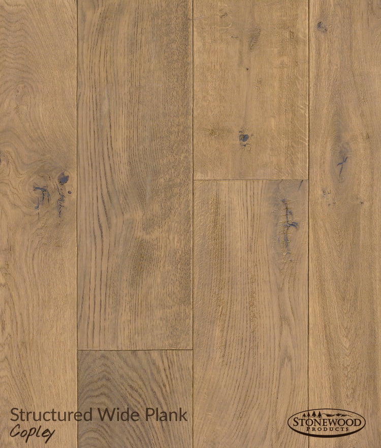 Wide Plank Engineered Wood Flooring, Structured Copley by Sawyer Mason