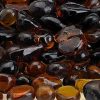 Fire Glass Beads - Amber