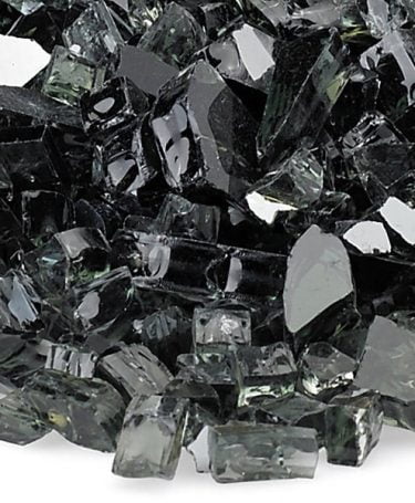reflective fire glass black sample