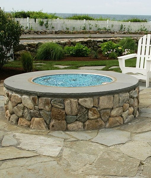 Blue Fire Glass For Outdoor Fire Pits Reflective Multiple