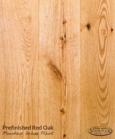 red oak hardwood prefin
