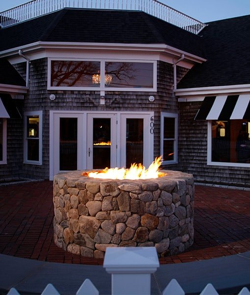 custom gas fire pit commercial