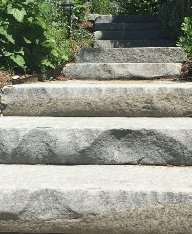 tumbled bluestone steps