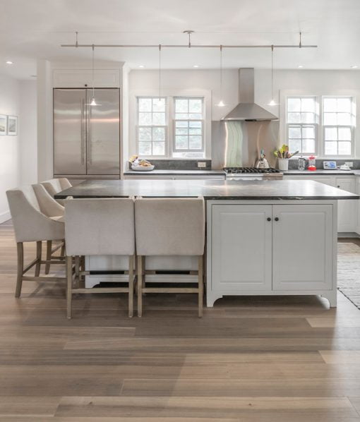 grey and white modern kitchen