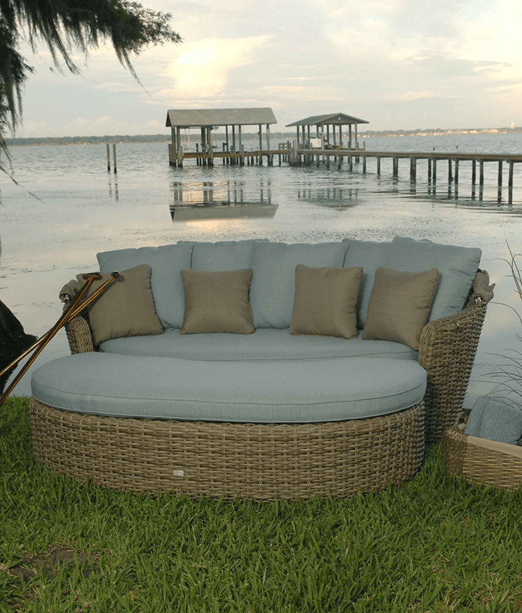 Dreux Outdoor Daybed Ebel Outdoor Furniture Stonewood Products Dreux Outdoor Daybed with Ottoman - Dreux Outdoor Daybed Ebel Outdoor Furniture Stonewood Products