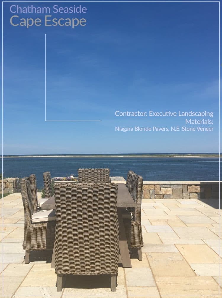 stone pavers poolside