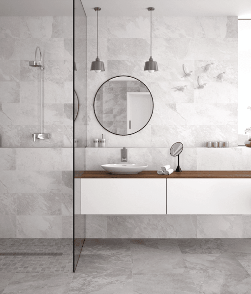 Porcelain Patio Pavers in Anchor Grey