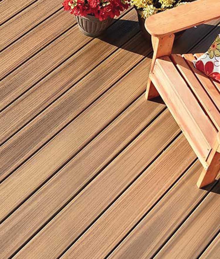 Wood-plastic composite deck board - SYMMETRY - fiberon LLC - wood