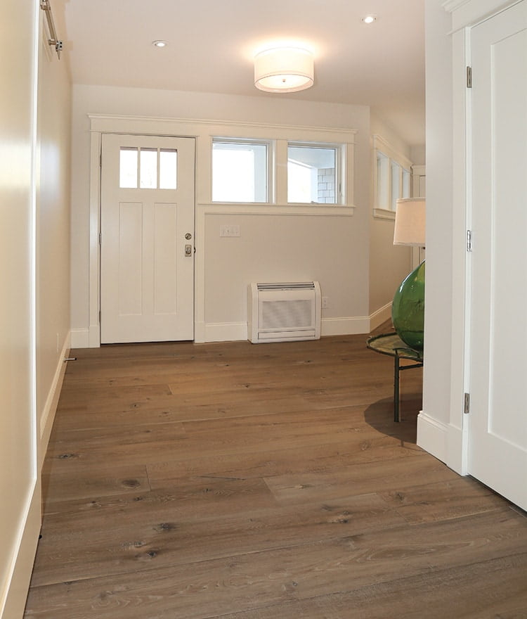 Wide plank prefinished flooring