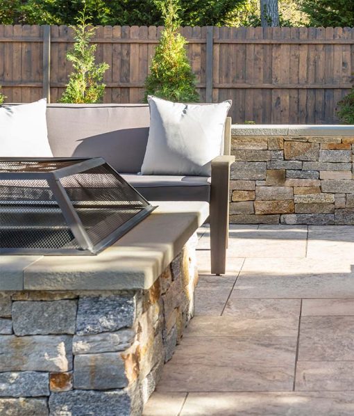 Patio Fire Pit Retaining Wall