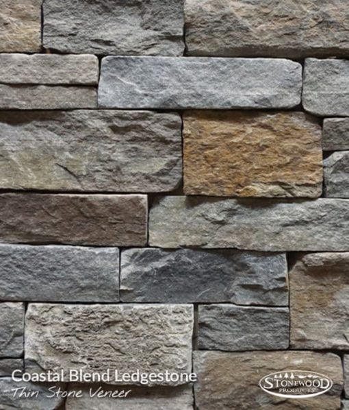 Outdoor Stone Veneer Coastal Blend Ledgestone