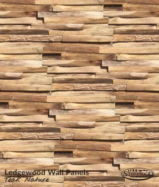 Teak Nature Ledgewood Wall Panels