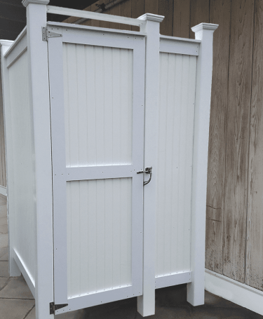 Standard House Mount PVC Outdoor Shower Kit