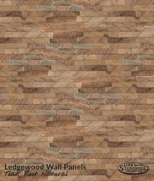 Ledgewood Wall Panels Teak Root Natural