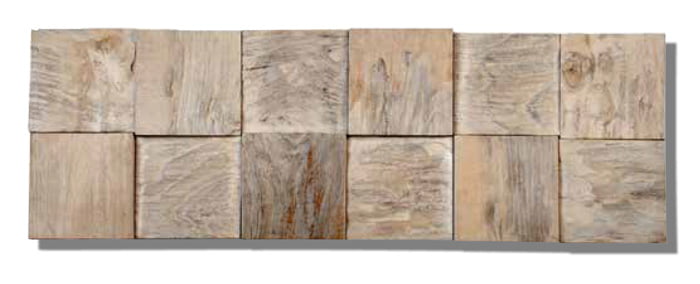 Teakwood Wall Plank Paneling Classic Cube Java
