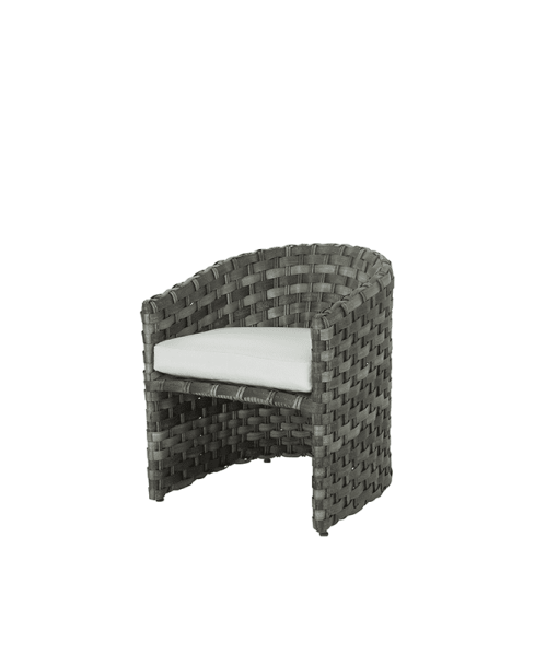 Allegre Outdoor Barrel Dining Chairs with cushion