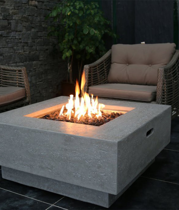 Manhattan Concrete Fire Table | Outdoor Living | Stonewood Products