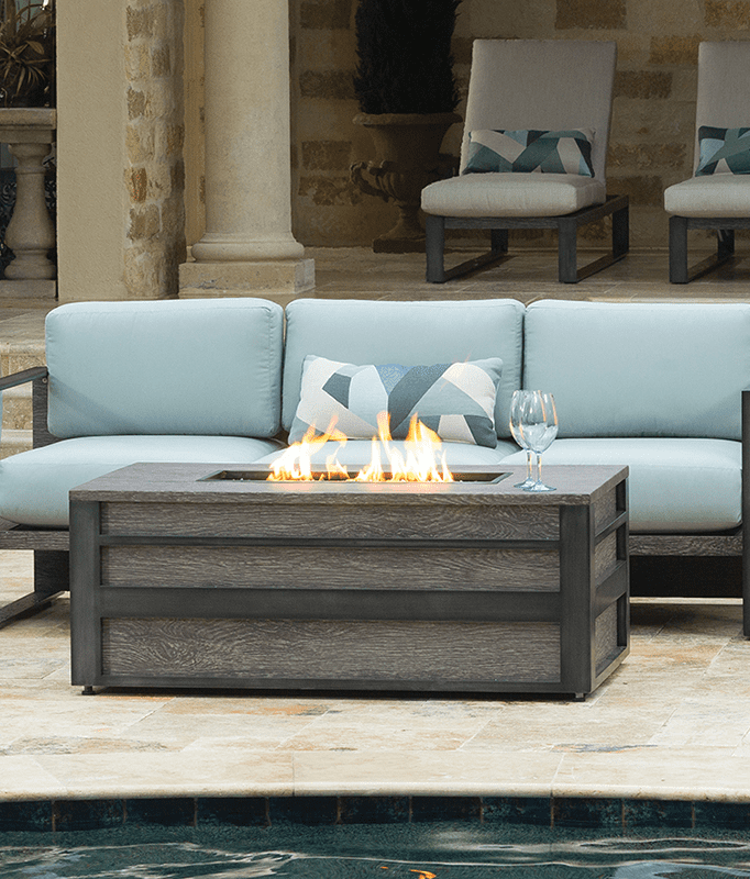 Luxury Rectangular Fire Pit Ebel Outdoor Furniture