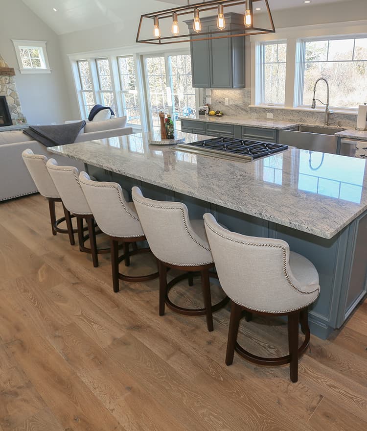 hardwood-prefinished-wide-plank-flooring kitchen