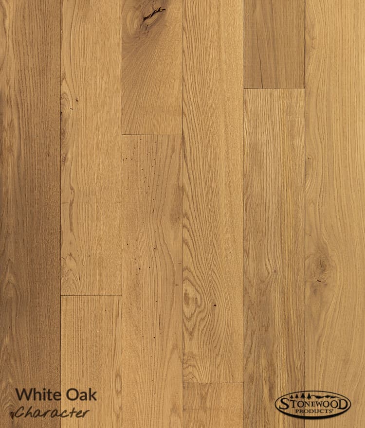 Unfinished White Oak Flooring Character Grade Stonewood Products