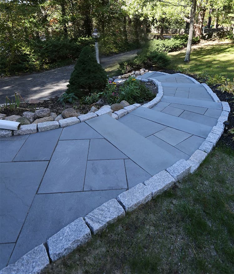 Everblue Paver Walkway with Stair Treads