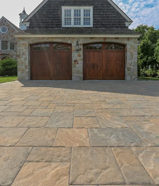 Sandalwood Techo Bloc Blu 80mm Pavers with Cobblestone