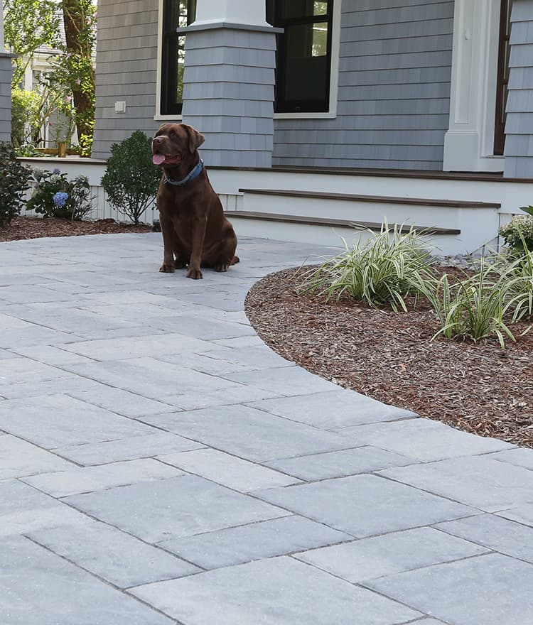 Walkway featuring Techo Bloc Blu60 Slate Grey 