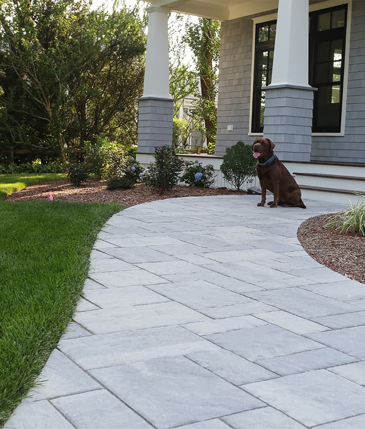 Walkway featuring Techo Bloc Blu60 Slate Grey 