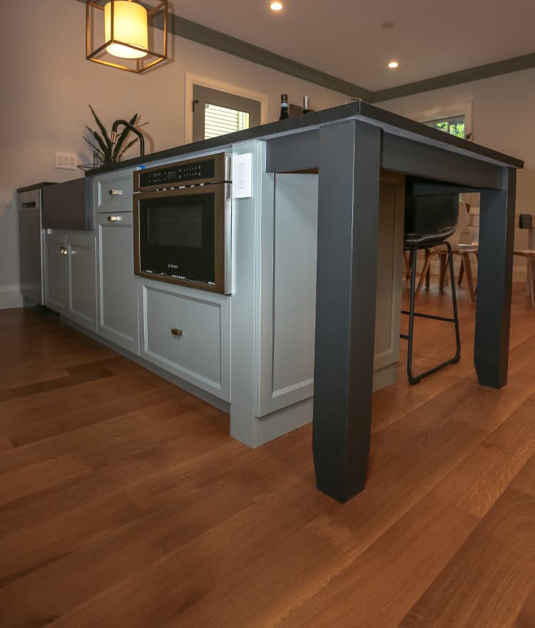 White Oak Hardwood Flooring Kitchen Island