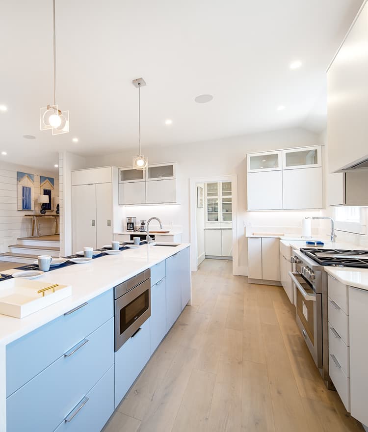 Sawyer Mason Structured Fogg Wide Plank Floors installed in Kitchen