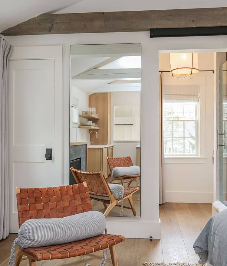 Cozy Cottage with Sawyer Mason Madaket Wide Plank Flooring and Reclaimed Beams