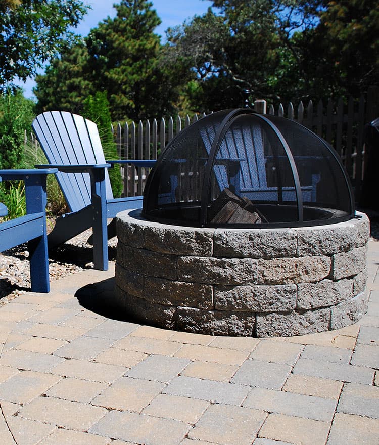 Backyard Fire Pit - Cape Cod Fire Pits with Spark Screen