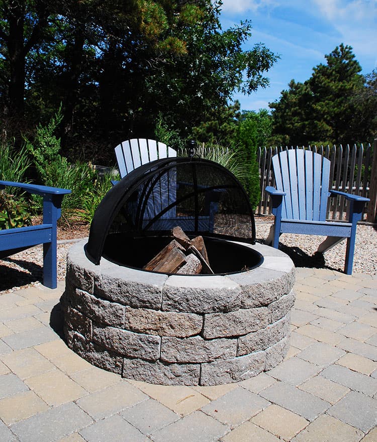 Backyard Fire Pit - Cape Cod Fire Pits with Spark Screen