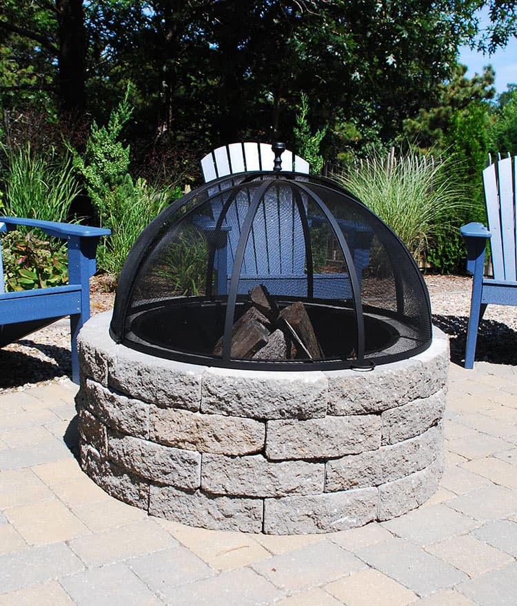 Backyard Fire Pit - Cape Cod Fire Pits with Spark Screen