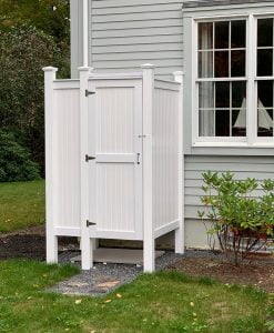 Freestanding Outdoor Shower - Cape Cod Shower Kit Standard PVC