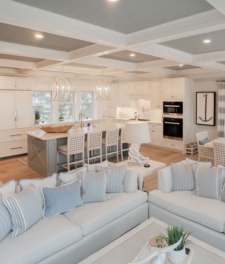 Ocean Getaway with Sawyer Mason Sonoma installed in open concept living space
