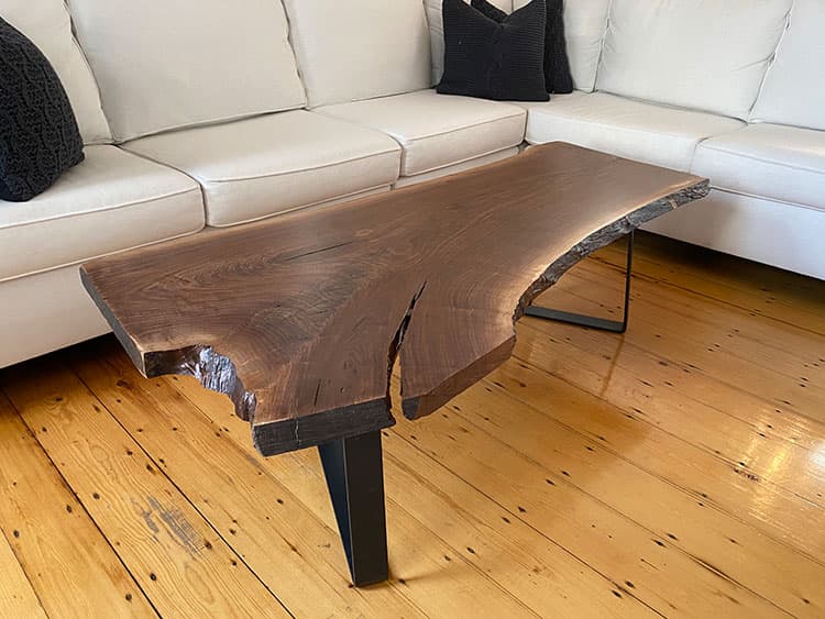 Tree slab discount coffee table