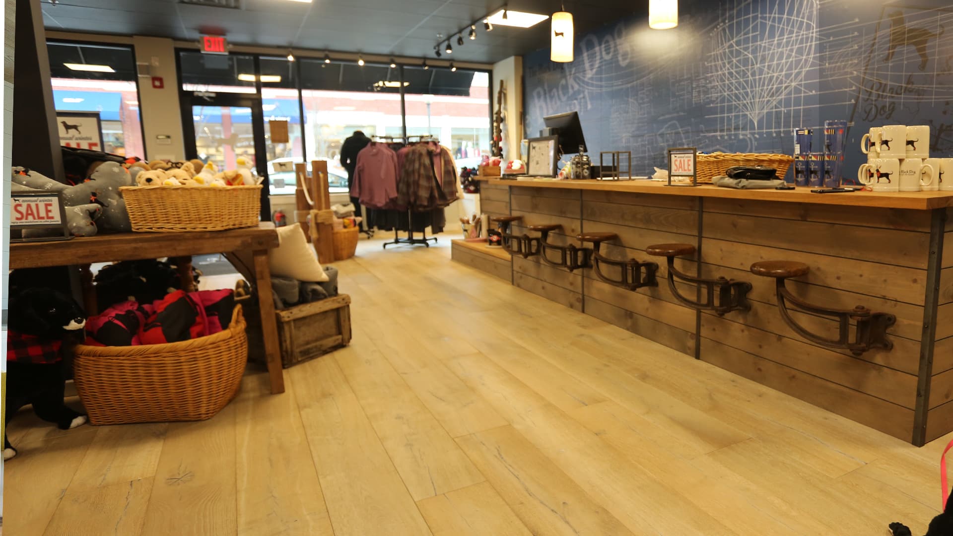 commercial flooring wood retail