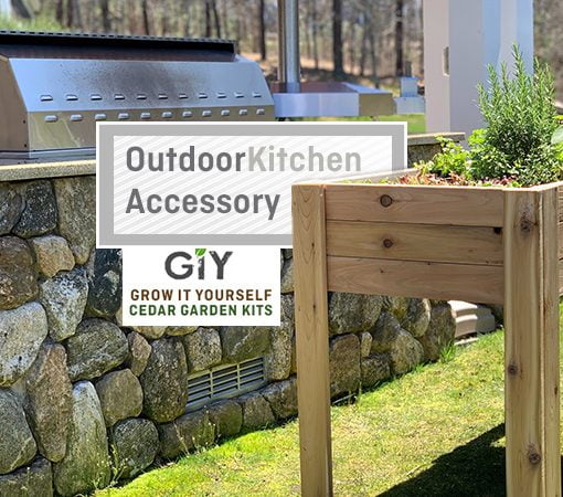 cedar garden planter bed