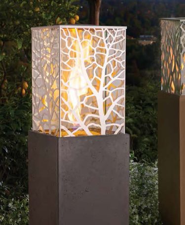 magnolia black fire urn