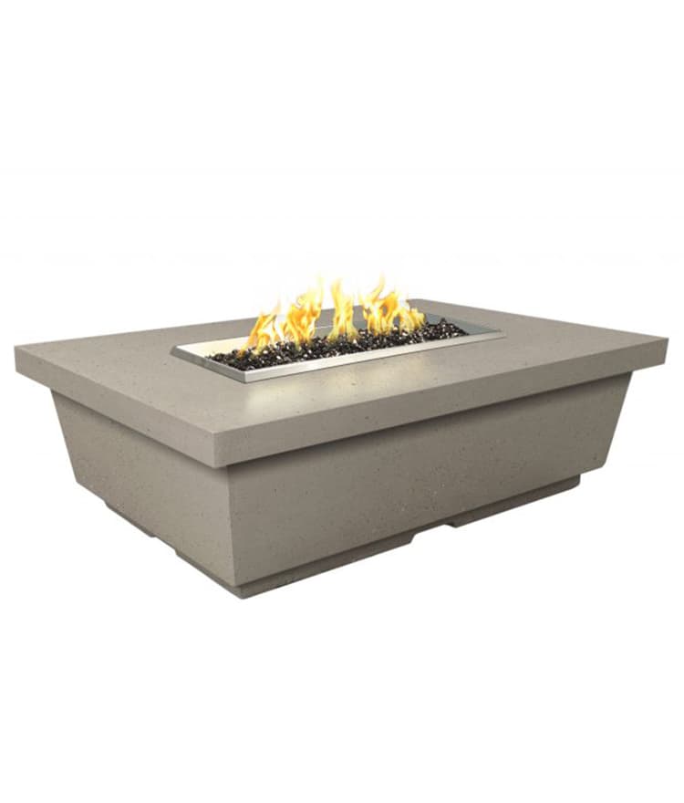Propane Fire Table Rectangle Contempo Fire Pit Stonewood Products