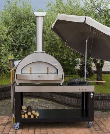 pizza oven base with wheels