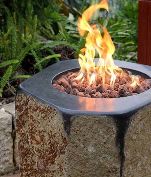 Basalt Fire Column Gas Fire Column Stonewood Products