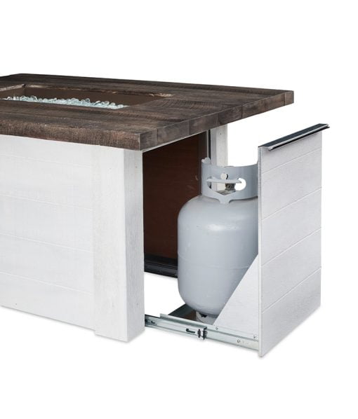 the hidden tank storage of the alcott fire table