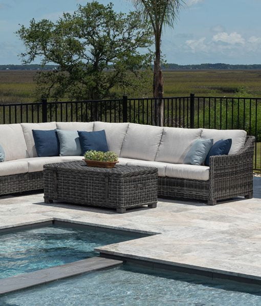 Outdoor Sectional Couch Avallon Ebel Furniture Stonewood Products