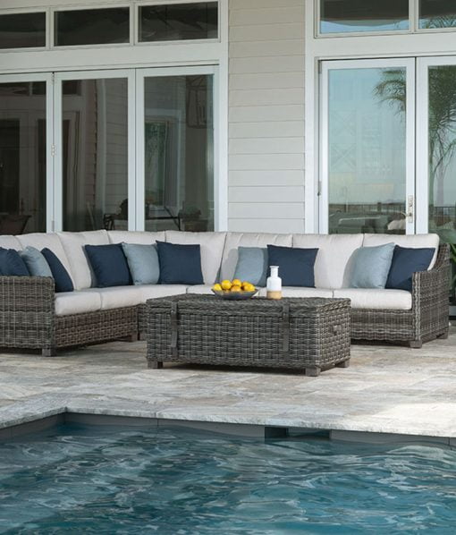 Outdoor Sectional Couch Avallon Ebel Furniture Stonewood Products