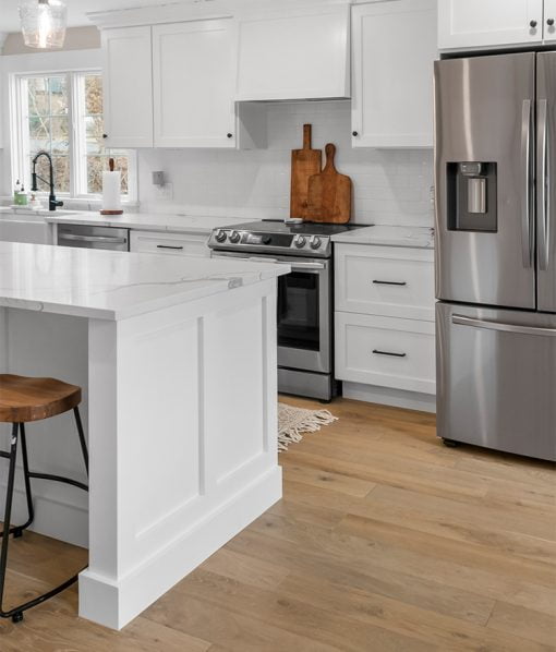 wood floors in kitchen