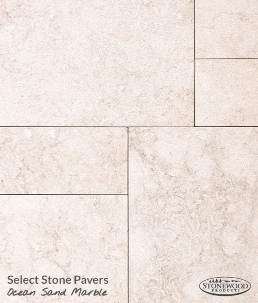outdoor marble sand paver swatch